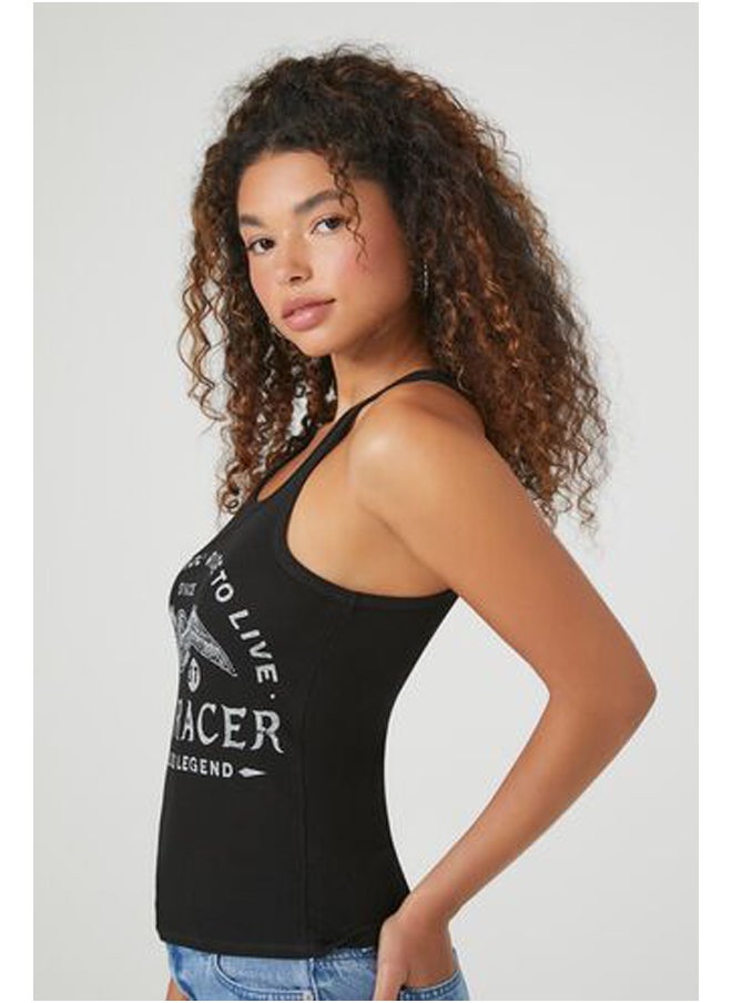 FOREVER 21 - Ribbed Knit Speed Racer Tank Top - Image 1