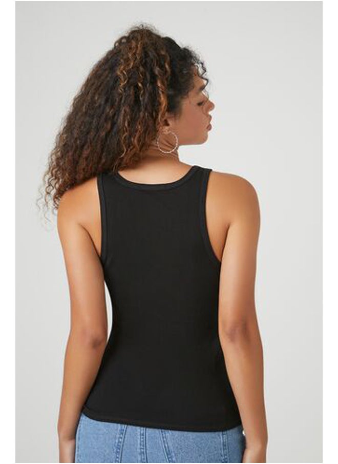 FOREVER 21 - Ribbed Knit Speed Racer Tank Top - Image 1