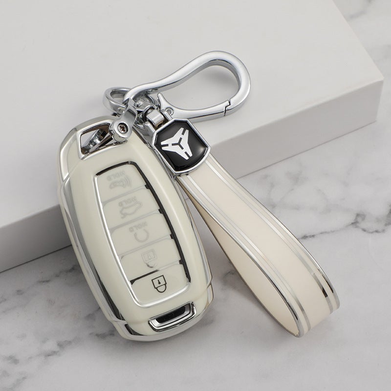 For Beijing Hyundai Ix35 Car Key Cover Elantra Yuena Festa Sonata Ix25 Shengda Shell Buckle - Image 2