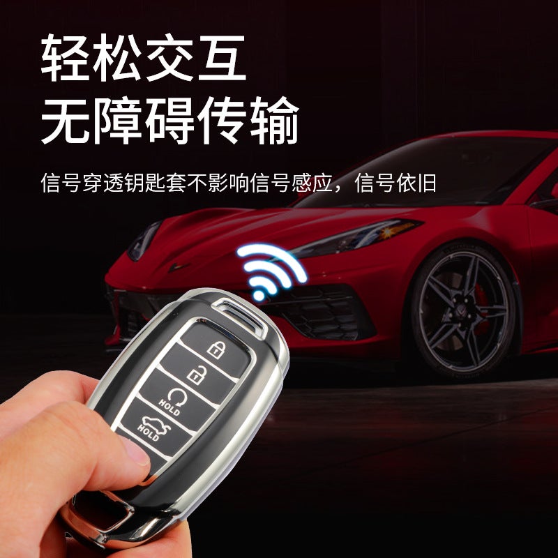For Beijing Hyundai Ix35 Car Key Cover Elantra Yuena Festa Sonata Ix25 Shengda Shell Buckle - Image 4