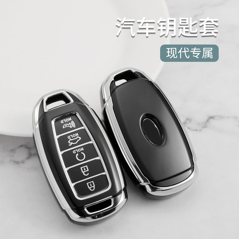 For Beijing Hyundai Ix35 Car Key Cover Elantra Yuena Festa Sonata Ix25 Shengda Shell Buckle - Image 3