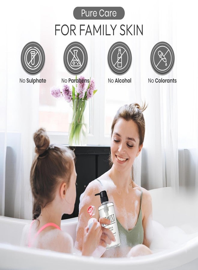 Botanist Foaming Body Wash for Sensitive Skin & Babies, Moisturizing Body Soap with Organic Shea Butter, Almond Oil, Cocoa Butter from Japan, Sulfate & Paraben Free, Rose& White Peach 30.4 Fl Oz - Image 5