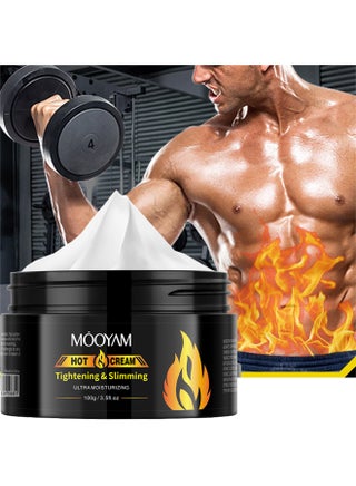 Hot Cream, Tightening And Slimming Cream, Cellulite Firming And Slimming Cream, Weight Loss Slimming Workout Enhancer, Cellulite Treatment For Thighs, Legs, Abdomen, Arms And Buttocks 100g