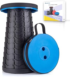 Boreeman Upgraded Folding Stool Lightweight Yet More Sturdy with Load Capacity 400lbs Portable Collapsible Stool - Image 1