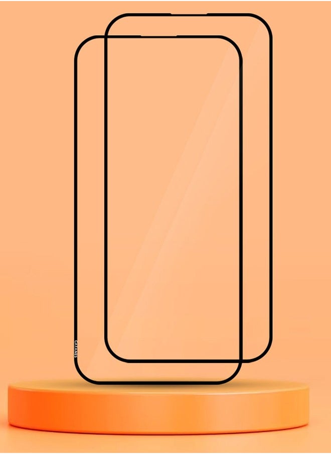 CATANES 2 Pack For iPhone 15 Screen Protector Scratch and Shatter Resistant Anti Bubble HD Clear Glass  - Image 3