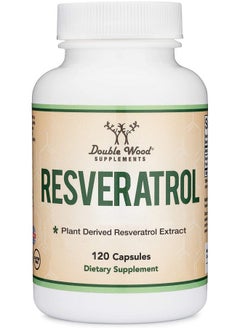 Double Wood Supplements Resveratrol Supplement 500Mg Per Serving 120 Capsules (Natural Resveratrol Polygonum Root Extract Providing 50% Trans Resveratrol) Healthy Aging Support Manufactured In The Usa By Double Wood  - Image 5