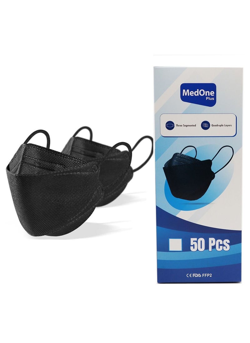 MedOne عبوة من 50 قناع وجه KF94 للاستخدام مرة واحدة للبالغين عبوة واحدة  - Image 1