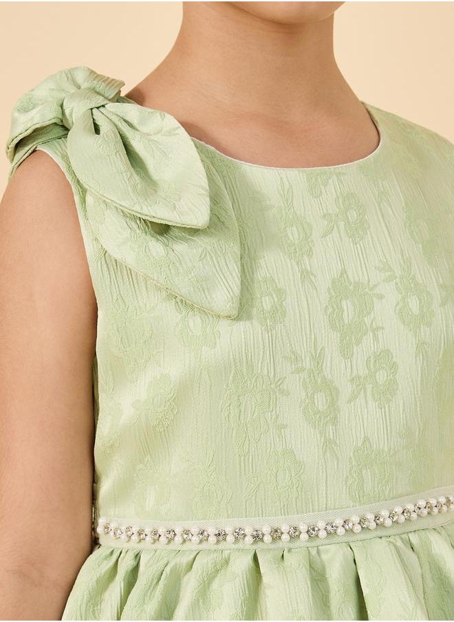 Styli - Mesh Hem Layered Sleeveless Dress - Image 1