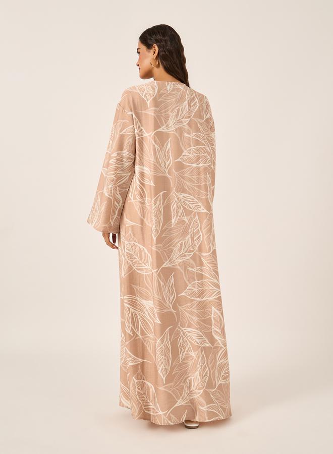 Styli Floral Print Kimono and Wide Leg Trousers Co-Ords - Image 4