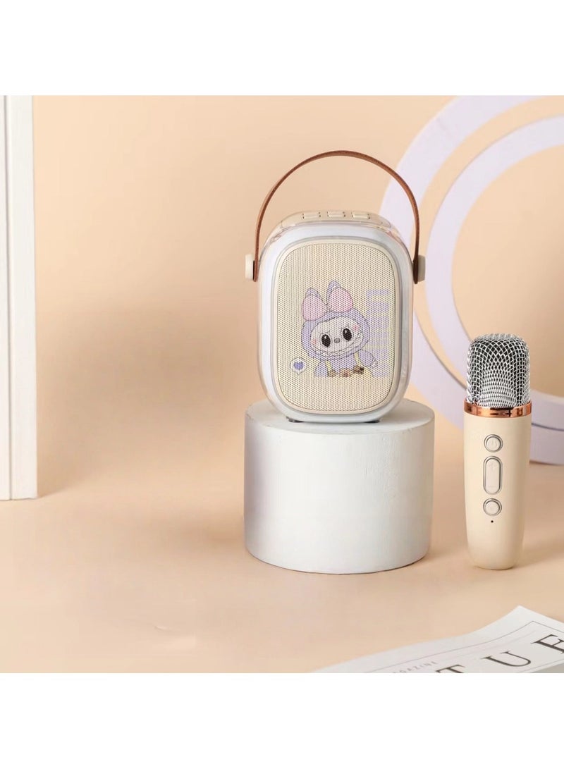 General Children's portable bluetooth speaker Labubu with light integrated microphone singing to meet children's needs for multiple plays  - Image 2