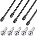 Heyiarbeit RC Antenna Tube Black with Siliver Mount and Cap for RC Boat 5pcs - Image 3