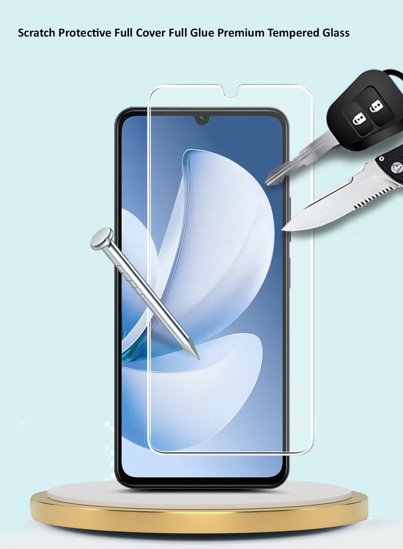 جيماكس واقي شاشة زجاجي مقوّى Realme Note 70 4G 2025 سلسلة GMAX بريميوم حواف منحنية 9H 2.5D - شفاف - Image 3