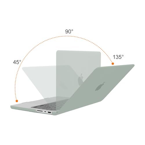 MOSISO Compatible with MacBook Pro 14 inch Case 2025 2024 2023 2022 2021 M5 M4 M3 M2 M1 A3434 A3112 A3185 A3401 A2918 A2992 A2779 A2442, Hard Shell&Keyboard Cover&Screen Film&Pouch, Antique Green - Image 4
