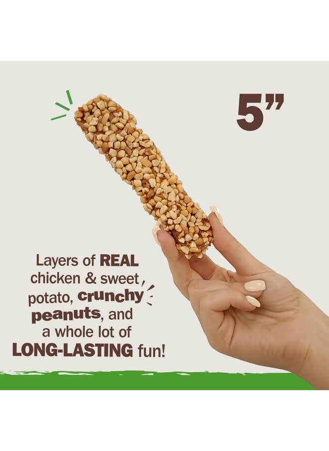 Cadet Cadet Chewalicious Layered 'N Dipped with Peanuts, Rawhide-Free Dog Chews, Limited-Ingredient & Long-Lasting Chew Treats for Dogs, Made with Real Chicken, Peanut Flavor, 2 Pack  - Image 3