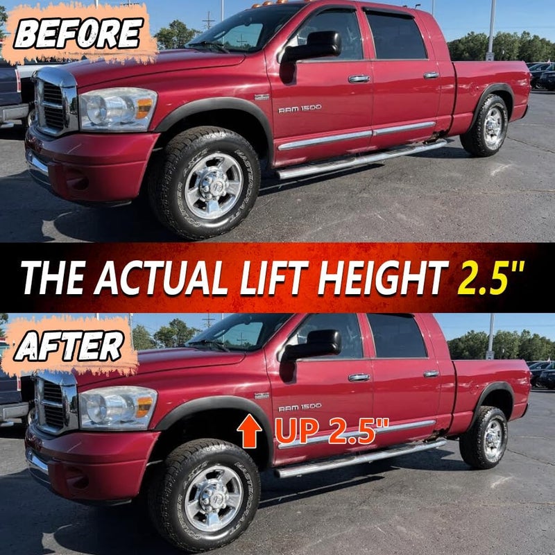 Lifronkit 2.5" Front Suspension Lift Kit for 2006-2023 Dodge Ram 1500 4WD - Image 5