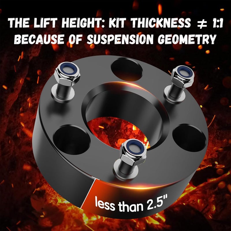 Lifronkit 2.5" Front Suspension Lift Kit for 2006-2023 Dodge Ram 1500 4WD - Image 4