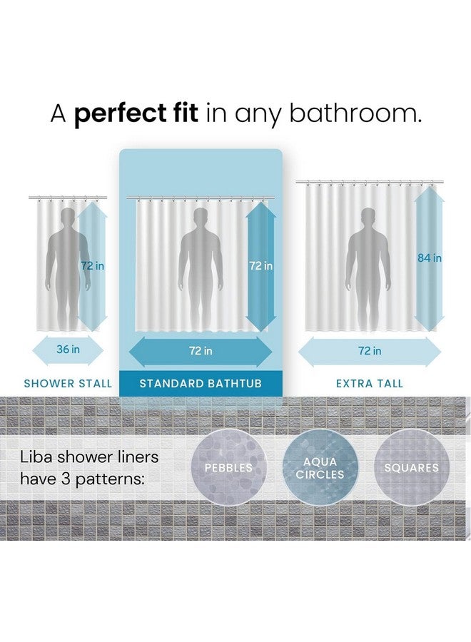 Kuber Industries AC Curtain | PVC Door Window Curtain | Curtains for Door | Curtain for Bathroom | Window Blackout Curtain | Shower Curtain with 8 Rings | 9 Feet | Stone Print | Transparent - Image 4