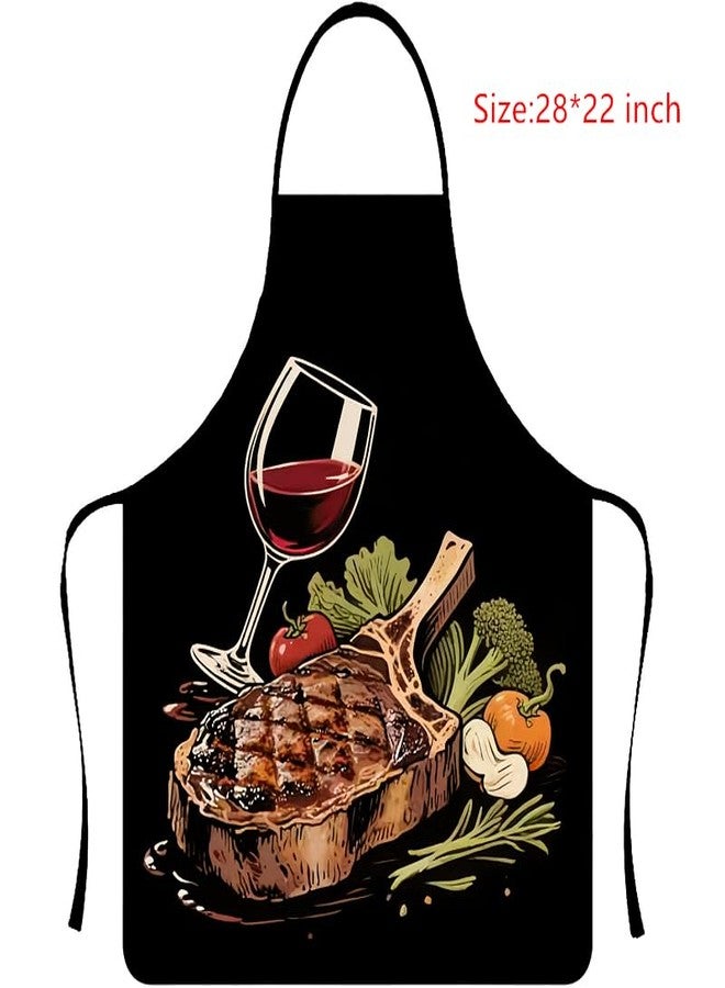 LIUSM Funny Cooking apron for BBQ Kitchen Work Aprons Birthday Creative Gifts - Image 3