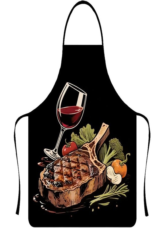 LIUSM Funny Cooking apron for BBQ Kitchen Work Aprons Birthday Creative Gifts - Image 2