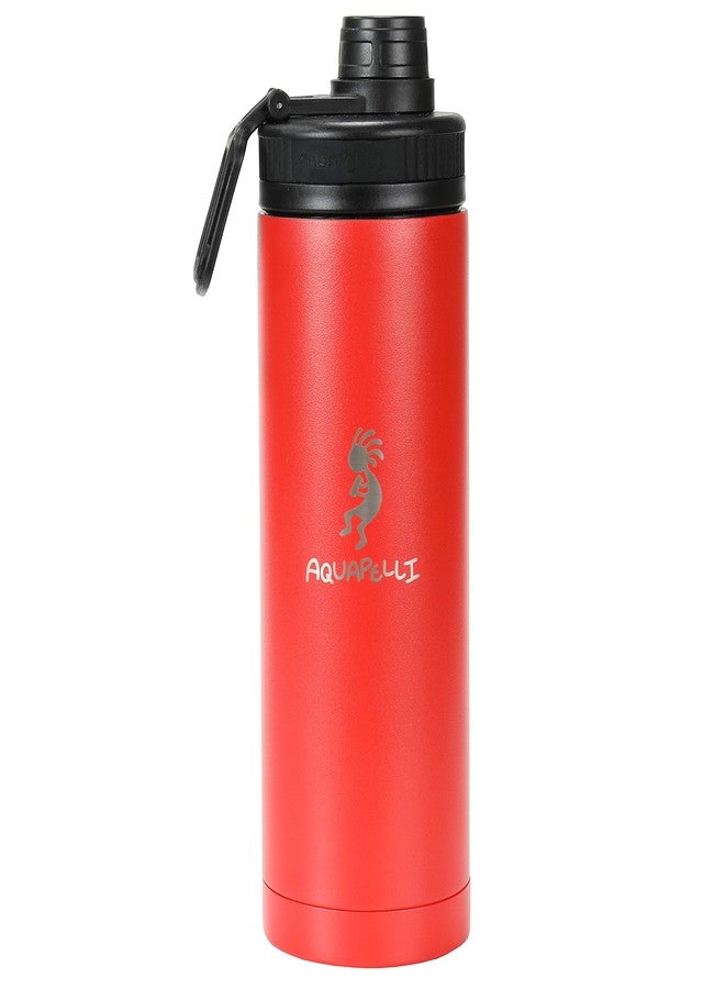 Aquapelli Vacuum Insulated Water Bottle, 18 ounces, Aurora Red - Image 1