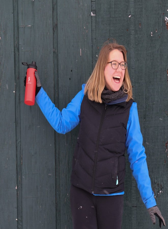 Aquapelli Vacuum Insulated Water Bottle, 18 ounces, Aurora Red - Image 5