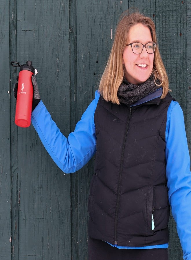 Aquapelli Vacuum Insulated Water Bottle, 18 ounces, Aurora Red - Image 3