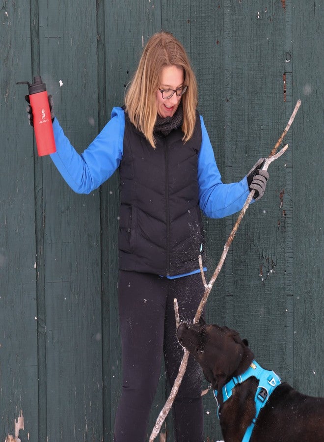 Aquapelli Vacuum Insulated Water Bottle, 18 ounces, Aurora Red - Image 4