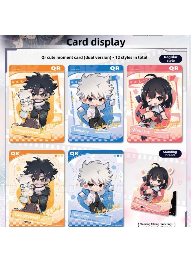 Collection Card Agency Genuine Time Agent Time File Deluxe Collection Card First Play 1AP Card Card Valley-color:Time Agent-animation Fun Card [full Box Of 8 Packs]