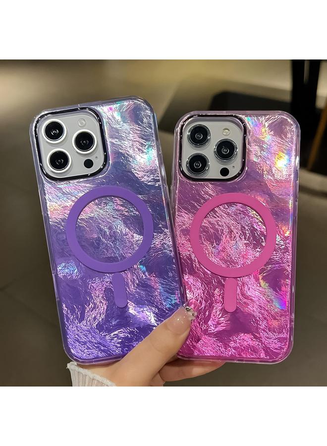 Zaboon Case For iPhone 12 Plating Gradient Glacier Texture MagSafe Phone Case - Image 2