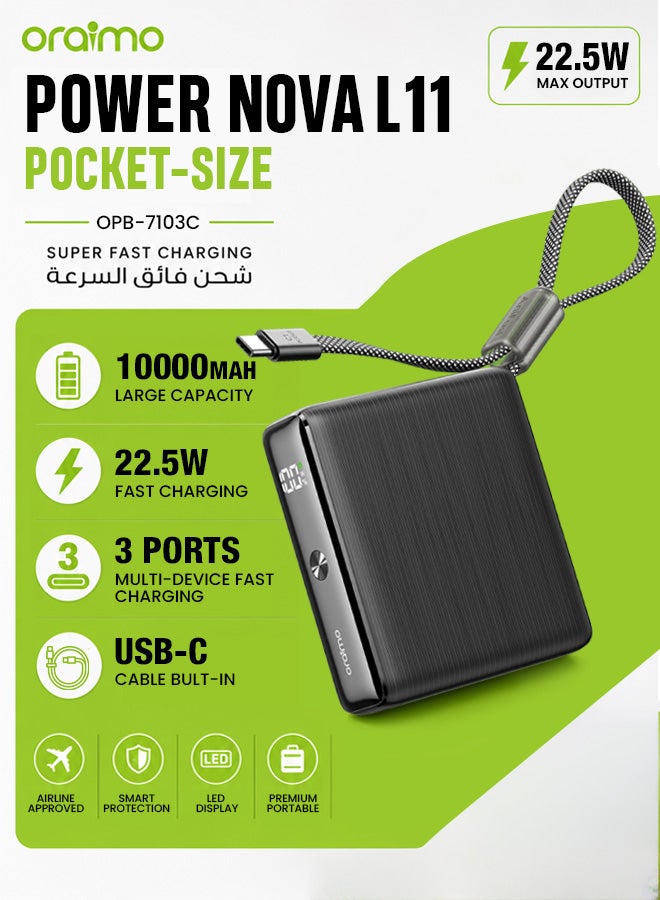 أورايمو Oraimo opb-710c Mini Power Bank 22 usbc 22.5W 10000mAh