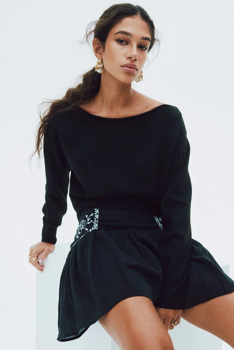 H&M Off-the-shoulder jumper