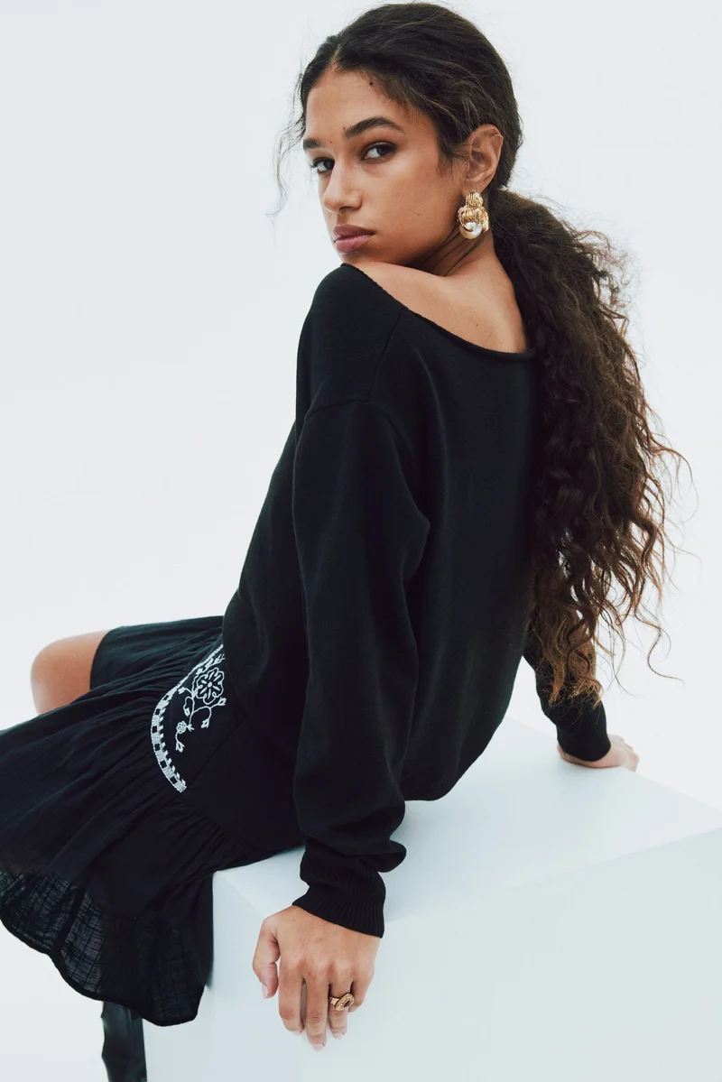 H&M Off-the-shoulder jumper