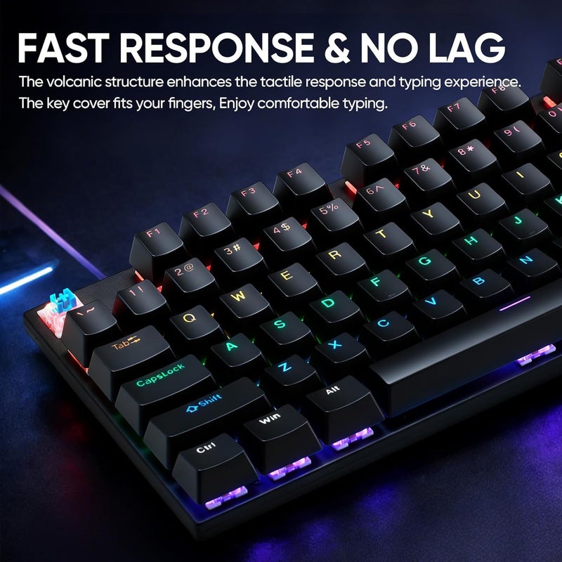 Guiheng Gaming Mechanical Keyboard and Mouse and Mouse pad and Gaming Headset, Wired LED RGB Backlight Bundle for PC Gamers and Xbox and PS4 Users - 4 in 1 Edition - Image 3