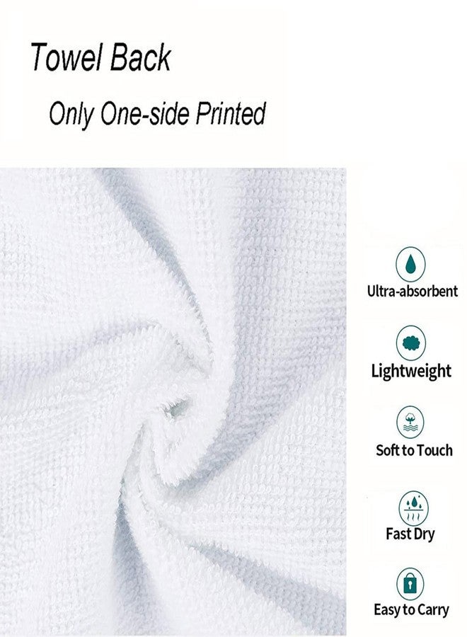 Naanle Simple Style American Football Balls Stars Pattern Soft Guest Hand Towels Multipurpose for Bathroom, Hotel, Gym and Spa (16 x 30 Inches) - Image 4