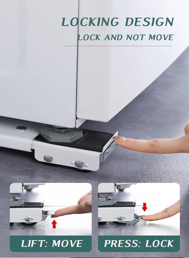 GLADBACK Heavy Load Furniture Lifter Mover Tool Set - Moving Roller Wheel Set Easy and Safe Shifting Slider Tools for Washing Machines, Fridge, Sofa, Table, Cupboard - Image 5