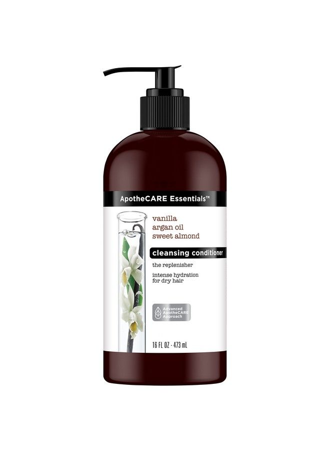 ApotheCARE Essentials The Replenisher Moisturizing Cleansing Conditioner Vanilla Argan Oil Sweet Almond 16 Oz - Image 1