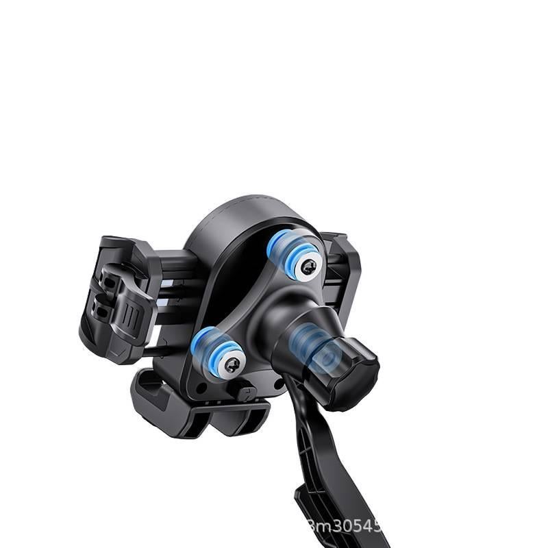 AD Black Motorcycle & Bicycle Phone Holder with Secure Grip for Riding and Navigation and Rearview Mirror Mount for Fits Most Smartphones - Image 4