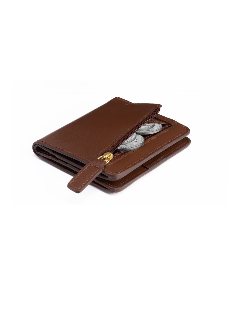 SKENZBI Women's Wallet Bifold Genuine Leather Rfid Blocking Ladies Mini Purse  - Image 1