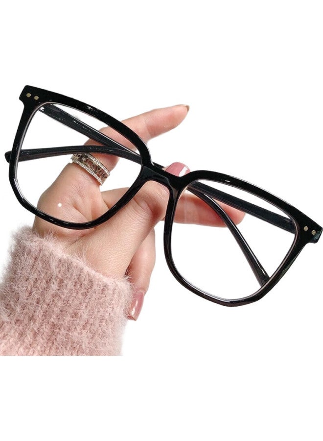 Bai Xiaoshe Bai Xiao Shu Anti-Blue Light Glasses-1962 [Black Frame], Retro Frame, Anti-Radiation, Unisex - Image 3