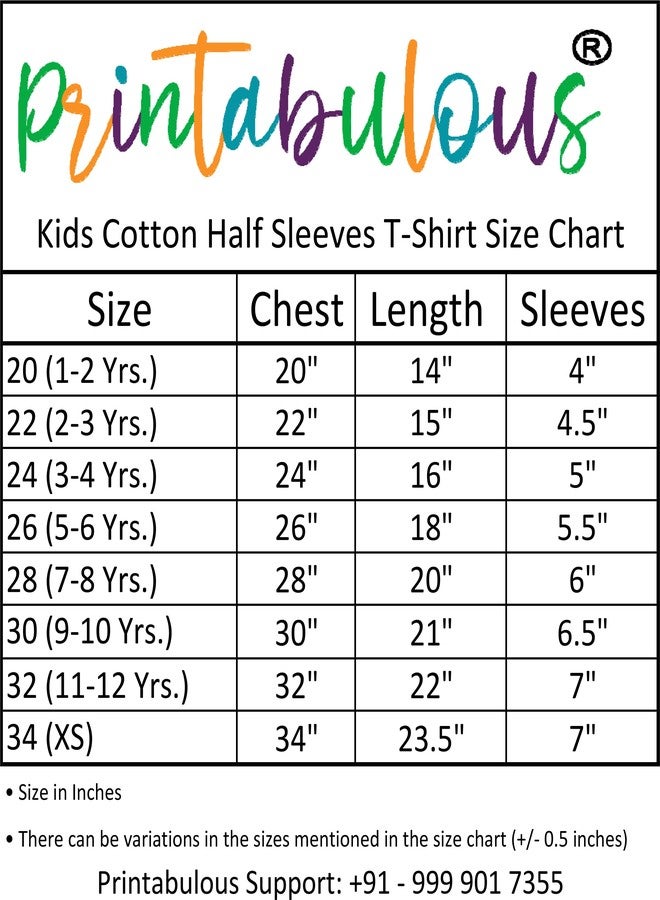 Printabulous® Shiv Ji Print Unisex Pure Cotton Half Sleeves T-Shirt Kids D-1 (in, Age, 9 Years, 10 Years, Regular, Navy) - Image 3