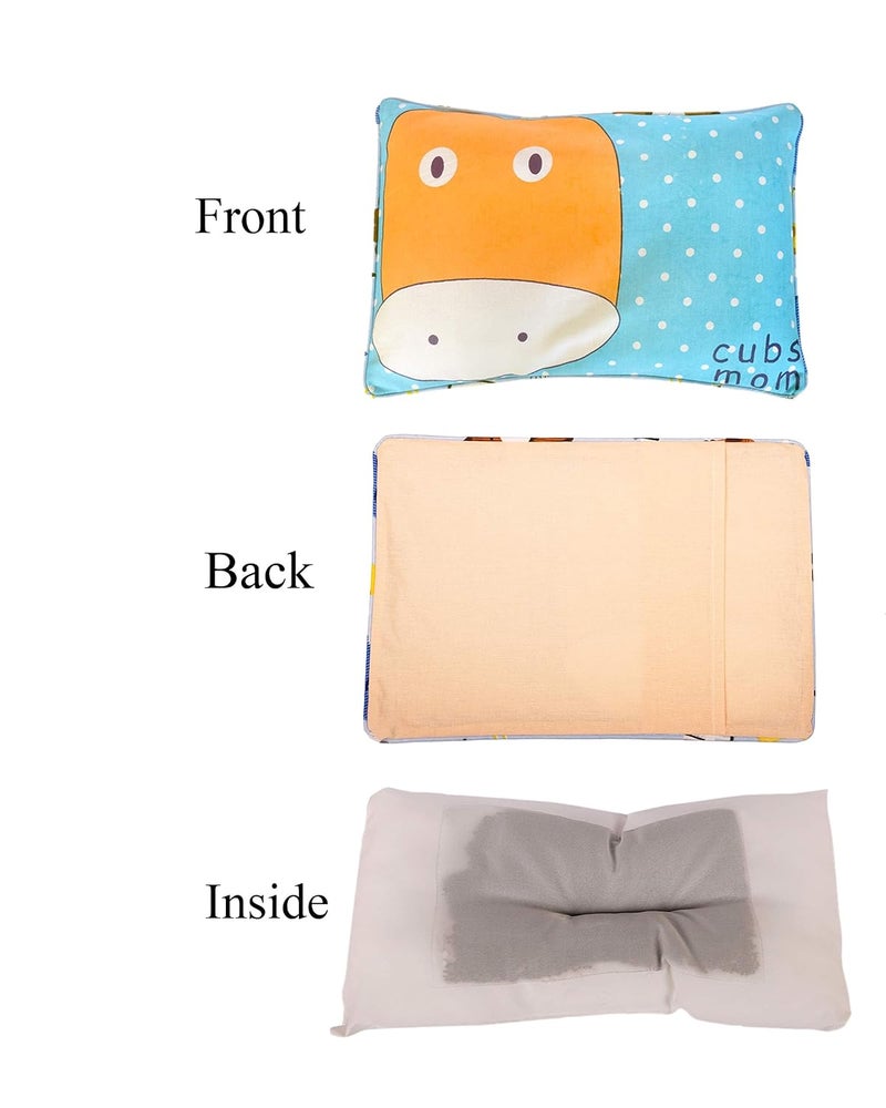 MOM CARE Dual Combination Baby Pillow (Blue_6 to 12 Months) Pack of 1 - Image 4
