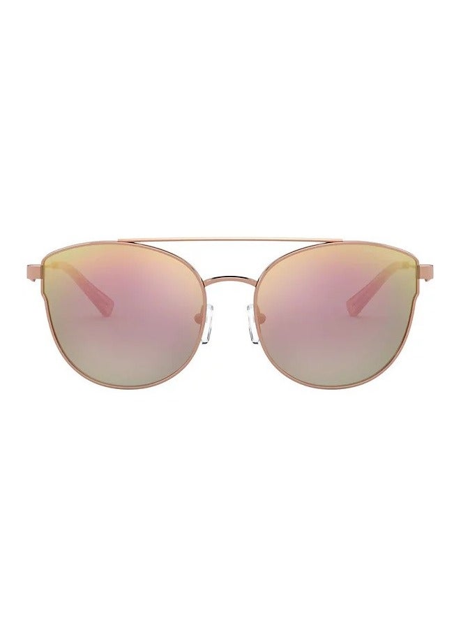 Armani Exchange Full Rim Cat Eye Women Sunglass - AX2032S 6103/42 - Lens Size: 57 mm - ROSE GOLD - Image 2