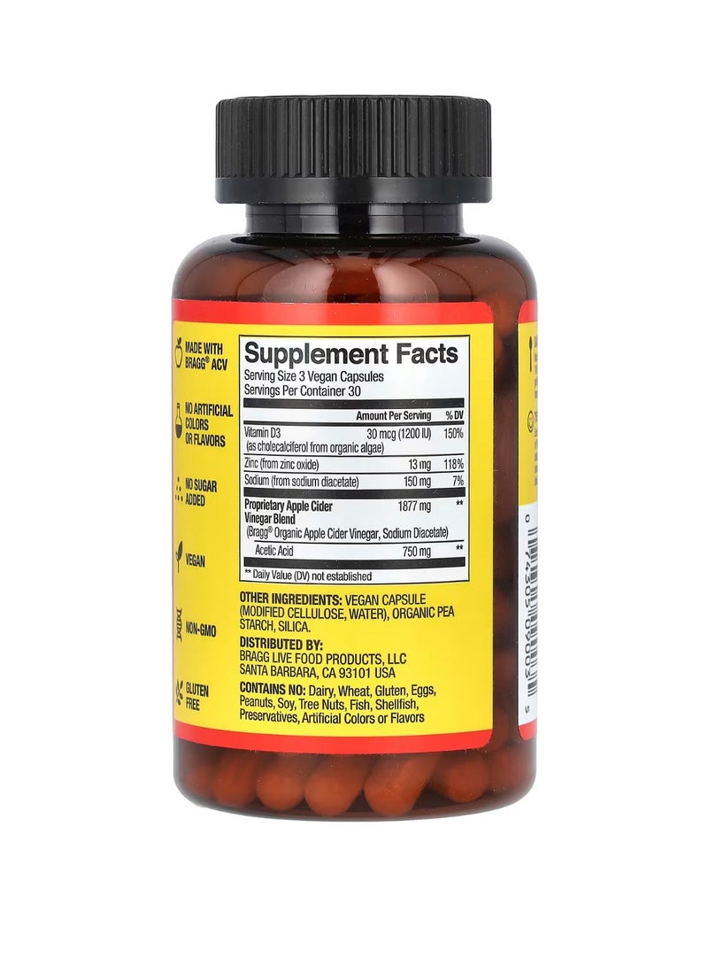 Bragg Apple cider vinegar, 90 capsules  - Image 2