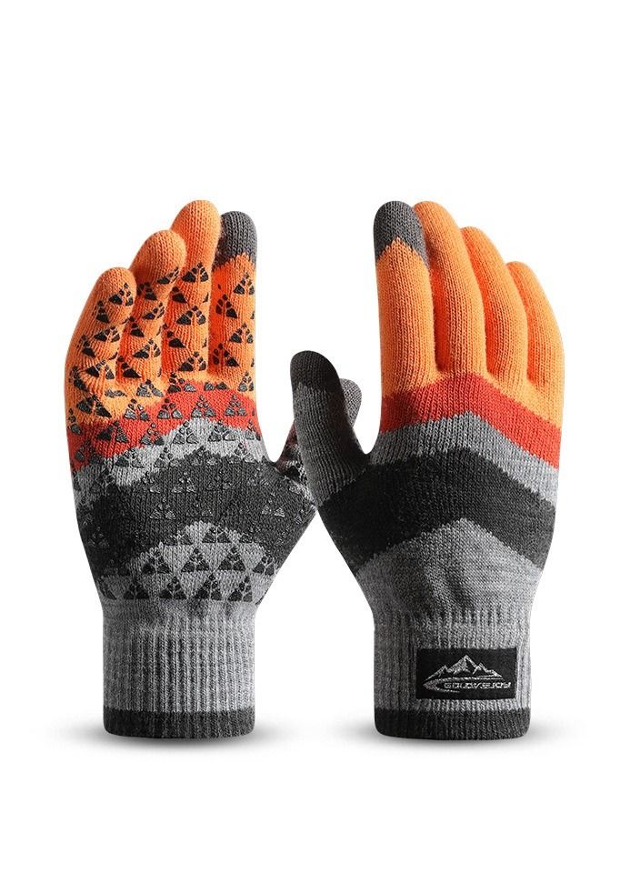Golovejoy Men's Winter Outdoor Cycling  Warm  Touchable Screen Gloves