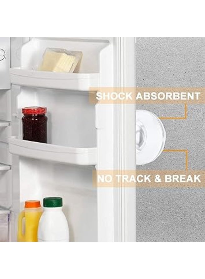 مقبض الباب حارس الجدار, الباب وقف حامي الجدار اللاصق الذاتي, ناعمة شفافة المطاط الباب العازل, قابلة لإعادة الاستخدام الباب وقف حرس لوحة, 6 قطعة مجموعة لمقابض الباب وأبواب الثلاجة - Image 2