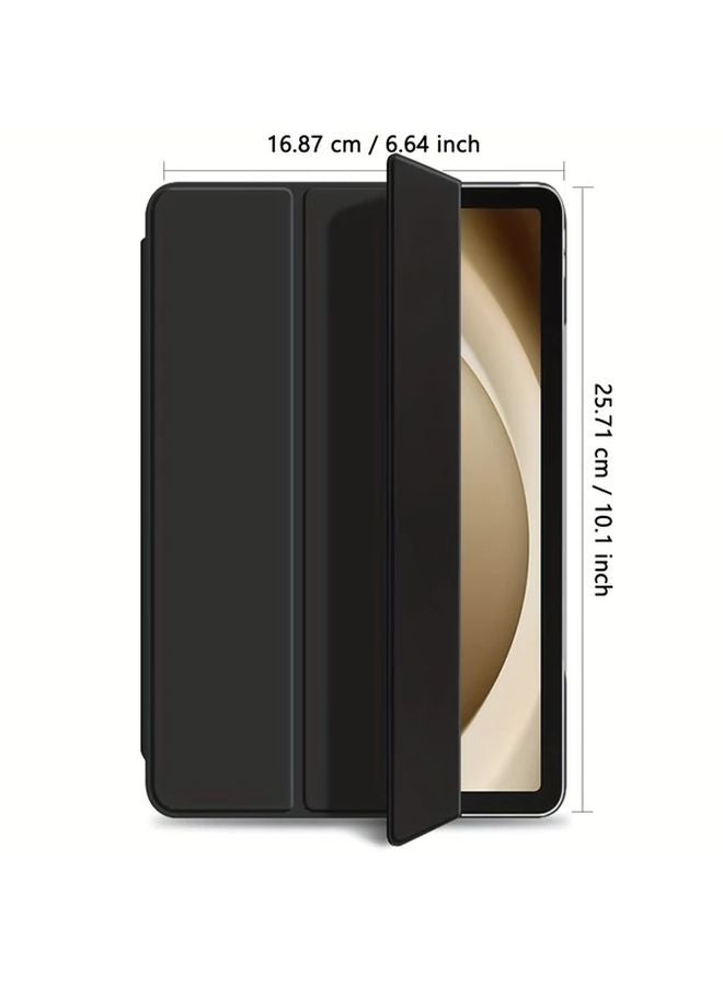 غطاء Samsung Galaxy Tab A9 مقاس 8.7 بوصة - أسود - من الجلد الصناعي - مقاوم للسقوط والخدوش - Image 2