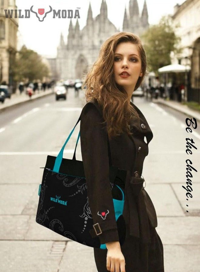 WILD MODA Women's Casual Zipper Shoulder Bag, Multicolor - Image 3