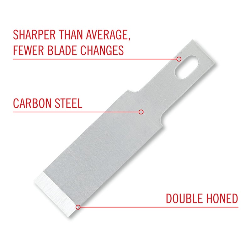 Excel Blades #18 Wood Chisel Blades â€“ 1/2" High Carbon Steel Replacement Blades (100-Pack) â€“ Fits K2, K5, K6 Handles â€“ Precision Carving, Shaving, and Crafting â€“ Made in USA - Image 3