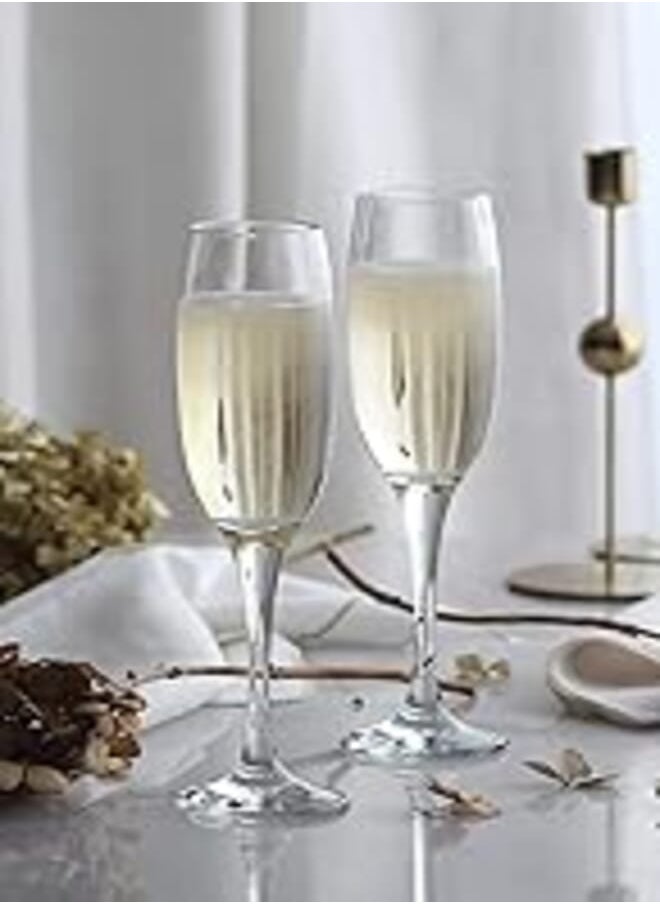 LAV LAV VENUE Glass / 6 Pcs / 220 cc - 7.50 Oz/Elegant design, Trusted Brand, Attractive Shape of Sparkling Drink, Smoothies, Juices, Cocktails/High Quality Materials 
