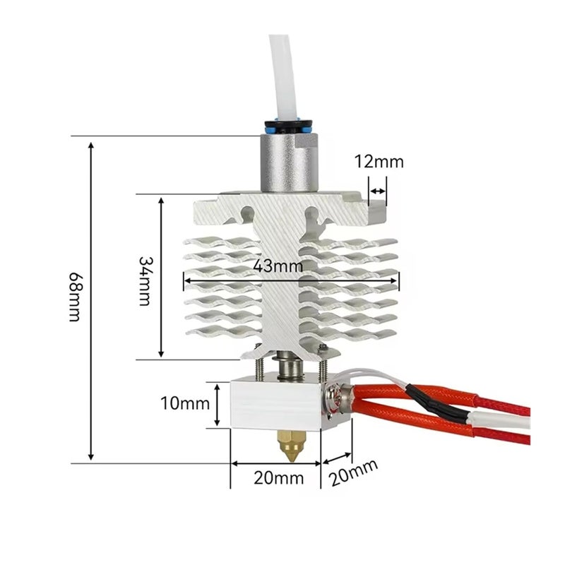 Ender 3 Neo Hotend Kit 24V 40W Heater Block Thermistor for 3D Printer - Image 4